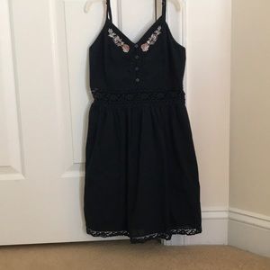 navy blue abercrombie and fitch girls dress
